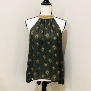 ✨ FREE PEOPLE ✨ THROUGH THE NIGHT PRINTED HALTER TOP SZ XS